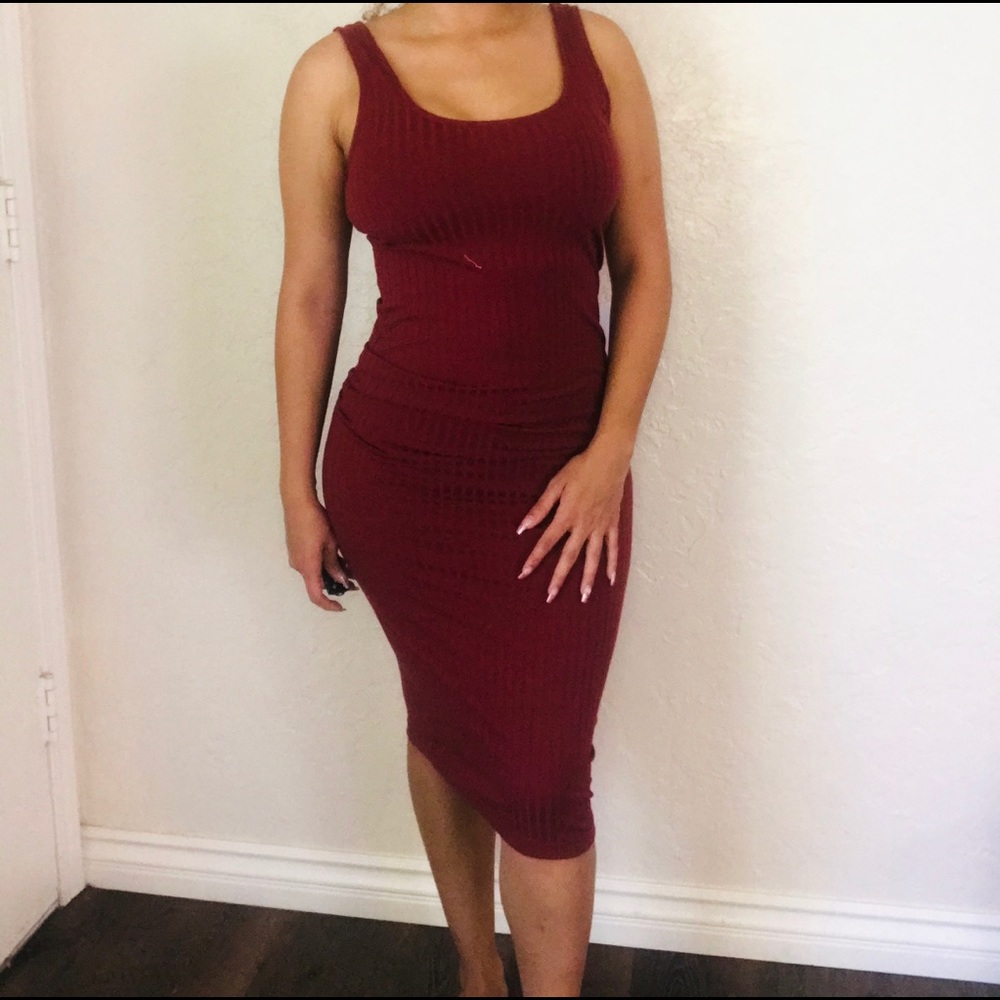 Burgundy Dress
